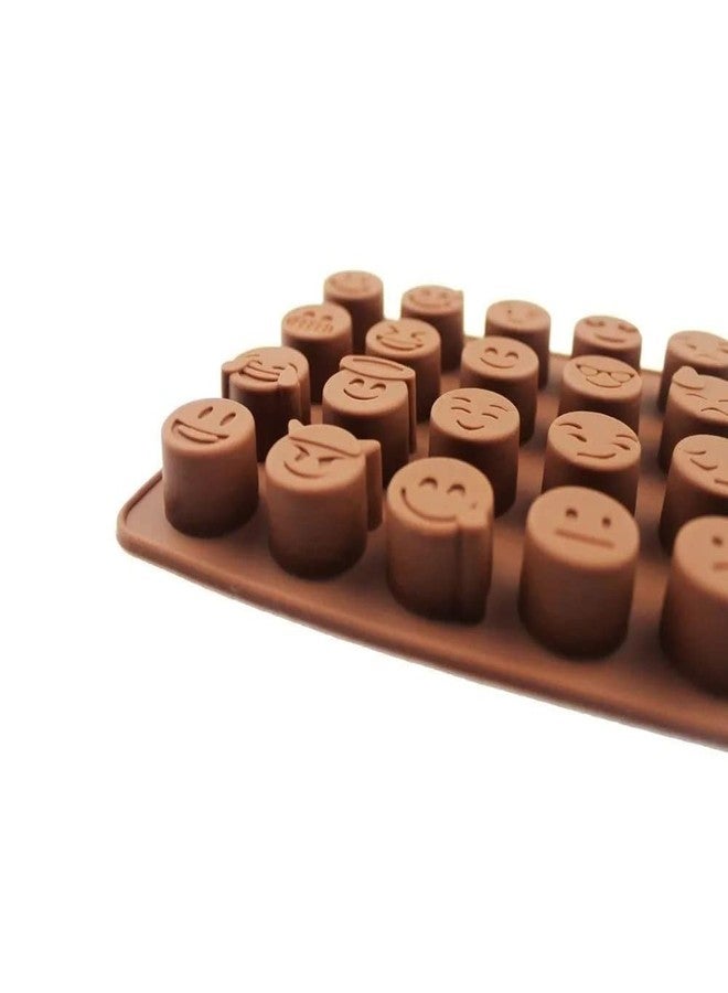 MoldBerry Emoji Chocolate Mold Silicone – 28 Cavity Cute Smiley Emoji Candy Mould for Chocolate, Jelly, Ice Cube, Fondant & Cake Decoration – Flexible Non-Stick Baking Tray (Pack of 1) - Image 5