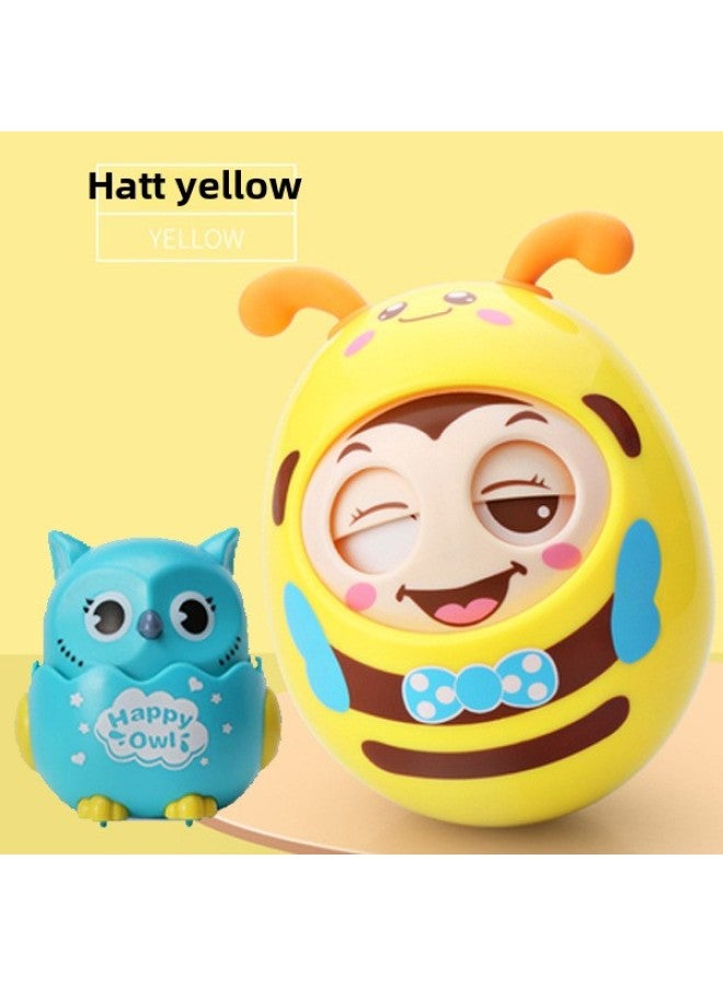 Infant Tumbler Toy Large Size 3-6-12 Months Baby 0-1 Years Old Early Education Educational Blink Cartoon 8-Color: Blink Tumbler + Press Sliding Owl  - Image 1