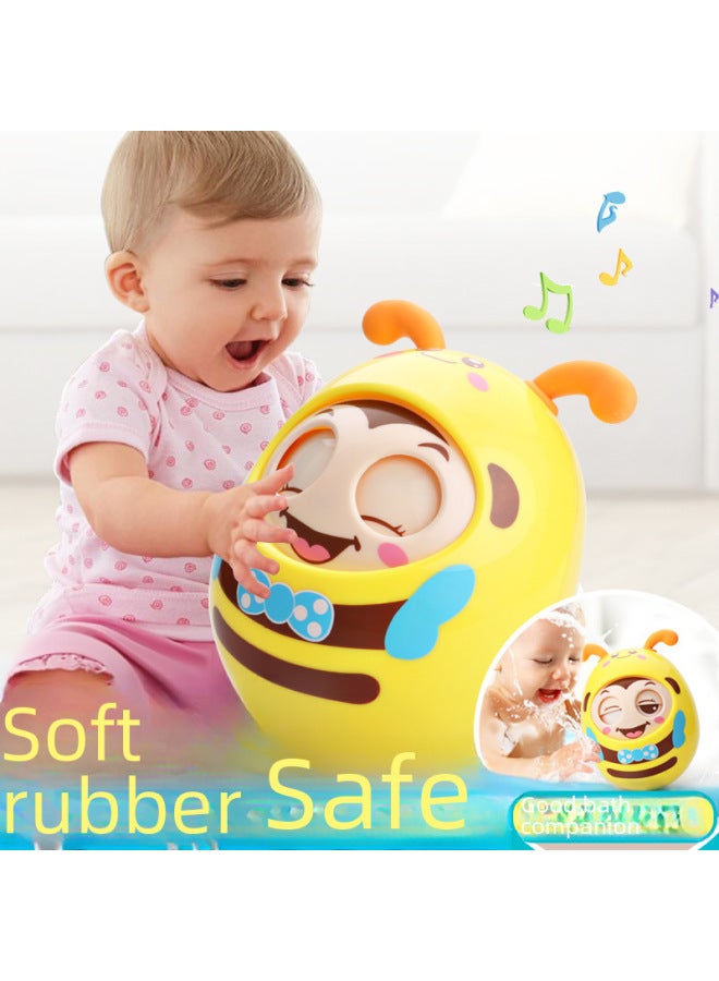 Infant Tumbler Toy Large Size 3-6-12 Months Baby 0-1 Years Old Early Education Educational Blink Cartoon 8-Color: Blink Tumbler + Press Sliding Owl  - Image 2