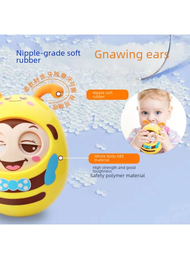 Infant Tumbler Toy Large Size 3-6-12 Months Baby 0-1 Years Old Early Education Educational Blink Cartoon 8-Color: Blink Tumbler + Press Sliding Owl  - Image 3