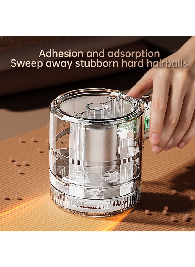 ECLux 2026 transparent fabric lint shaver, rechargeable lint shaver, electric portable sweater shaver, 6 blades, removes lint from clothes, furniture, sweaters, sofas, and blankets. - Image 5