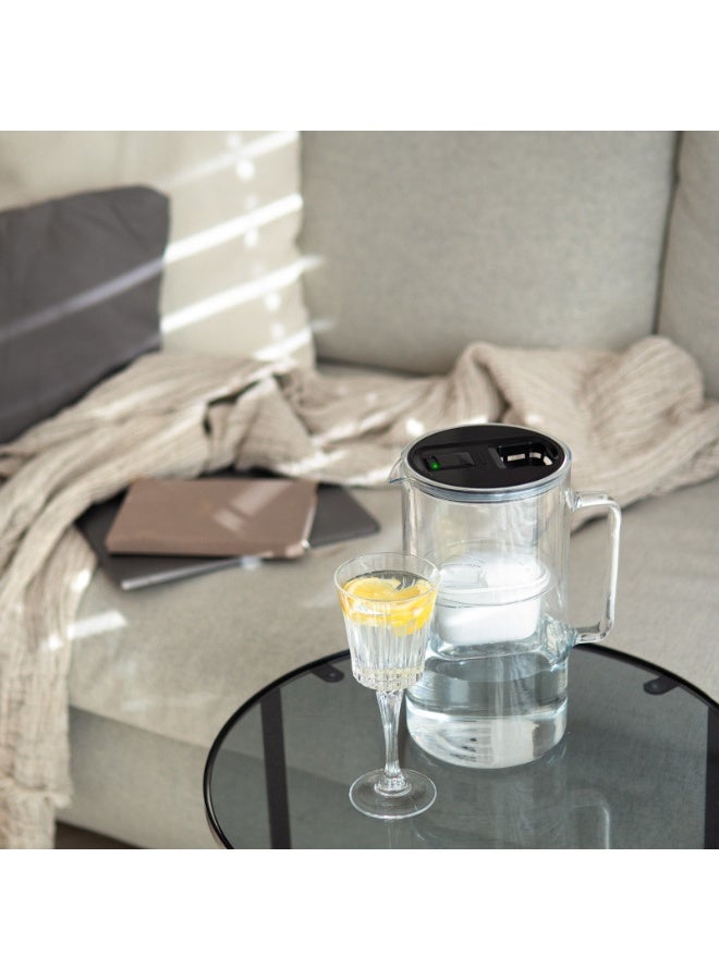 إبريق فلترة مياه ويسبر D2 بوروسيليكات AquaMax سعة 3 لتر – أسود - Image 3