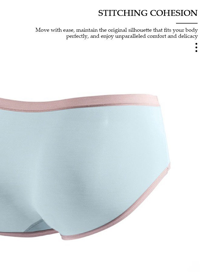 DUNISO 4PC Women's Briefs Ladies Girl's Mid-waist Modal Underwear High Stretch Panties Soft Underpants Underwear Full Coverage Panties Multicolor - Image 4