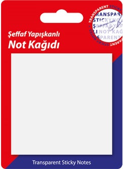 Hobi Market Art Transparent Post-It Sticky Note Paper 76X76 Mm. 50 Sheets  - Image 1