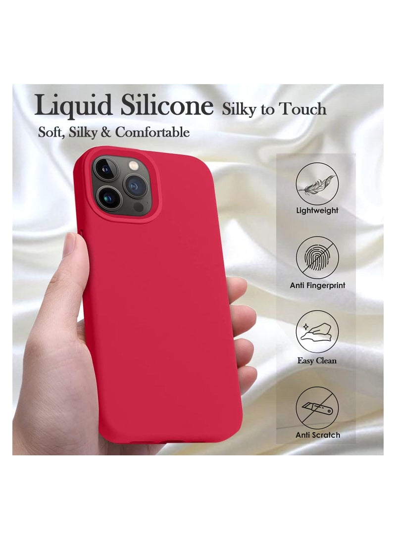 Silicone Case for iPhone 14 Pro, Compatible with iPhone 14 Pro Liquid Silicone Gel Rubber Slim Shockproof Protective Phone Case with Soft Anti-Scratch Microfiber Lining - Image 2