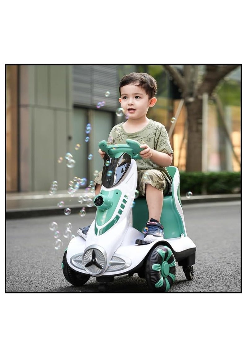 Ntech سيارة أطفال كهربائية رباعية العجلات NTECH | وظيفة الفقاعات | دوران 360 درجة | أضواء LED باردة | حزام الأمان | آمنة ومريحة | TM010 - Image 3