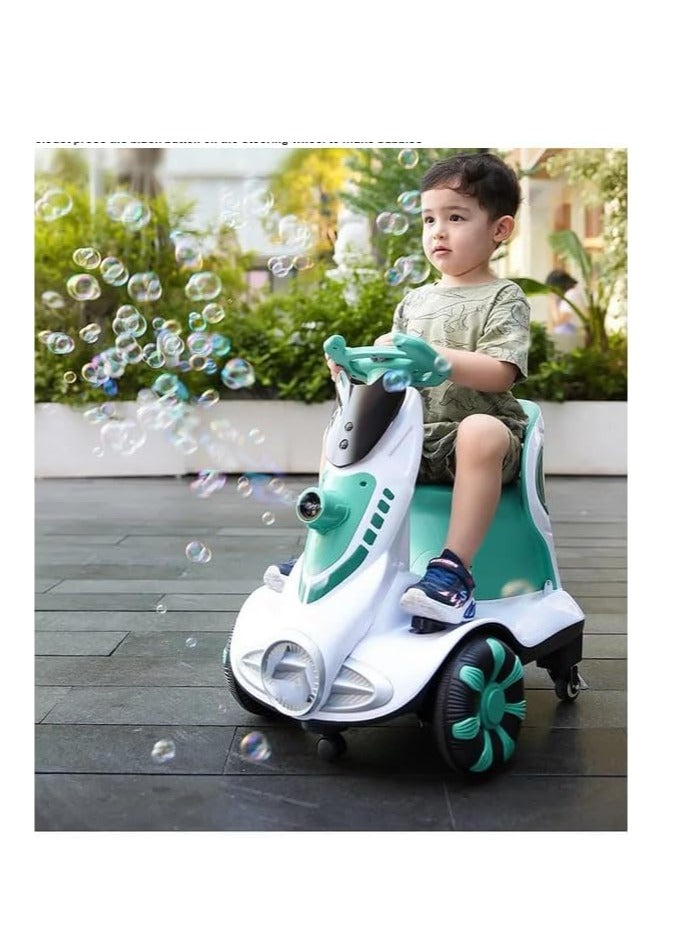 Ntech سيارة أطفال كهربائية رباعية العجلات NTECH | وظيفة الفقاعات | دوران 360 درجة | أضواء LED باردة | حزام الأمان | آمنة ومريحة | TM010 - Image 4