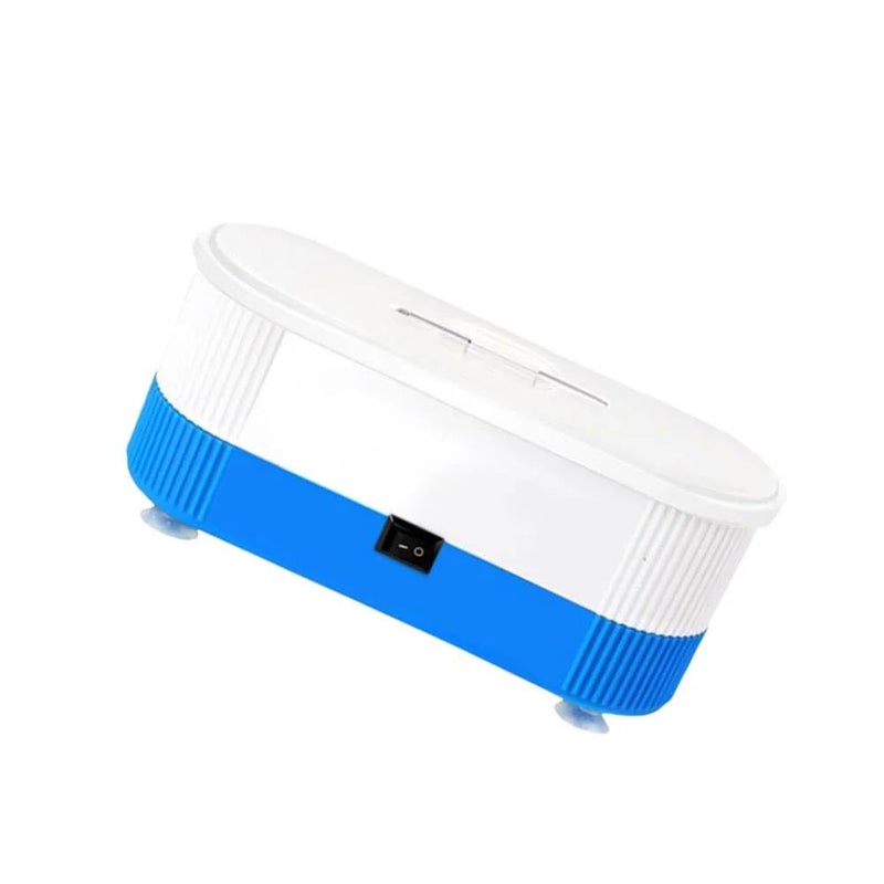 Sonic Cleaner - Versatile Machine for Glasses, Contact Lenses, Watches, Rings, and Jewelry Maintenance with Tools in Blue or Pink - Image 1