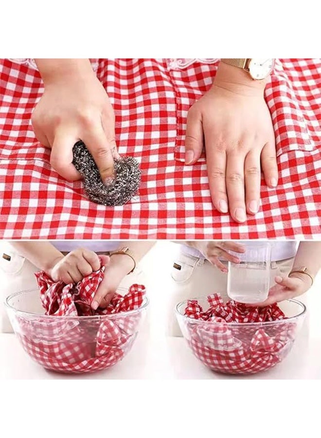 مآزر جينجهام عتيقة للنساء مع جيوب مئزر مطبخ مريح مثالي للطبخ والبستنة والمقهى والخبز - Image 5