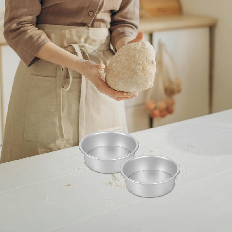 2pcs 5-inch Aluminum Loose Bottom round Cake Pans Nonstick Chiffon and Cheesecake Baking Mold for Birthday and Wedding Baking - Image 5