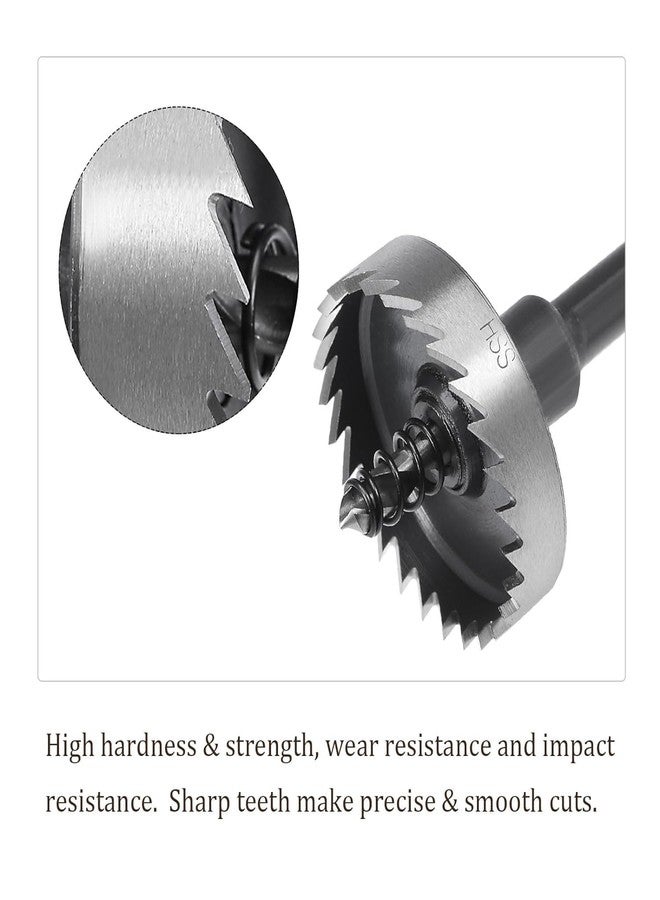 UPTODATETOOLS مجموعة أدوات UPTODATETOOLS مكونة من 7 قطع من مناشير الثقوب HSS بقطر 12-25 مم، مجموعة أدوات شديدة التحمل للفولاذ المقاوم للصدأ، وسبائك الألومنيوم، والبلاستيك، والخشب - Image 2