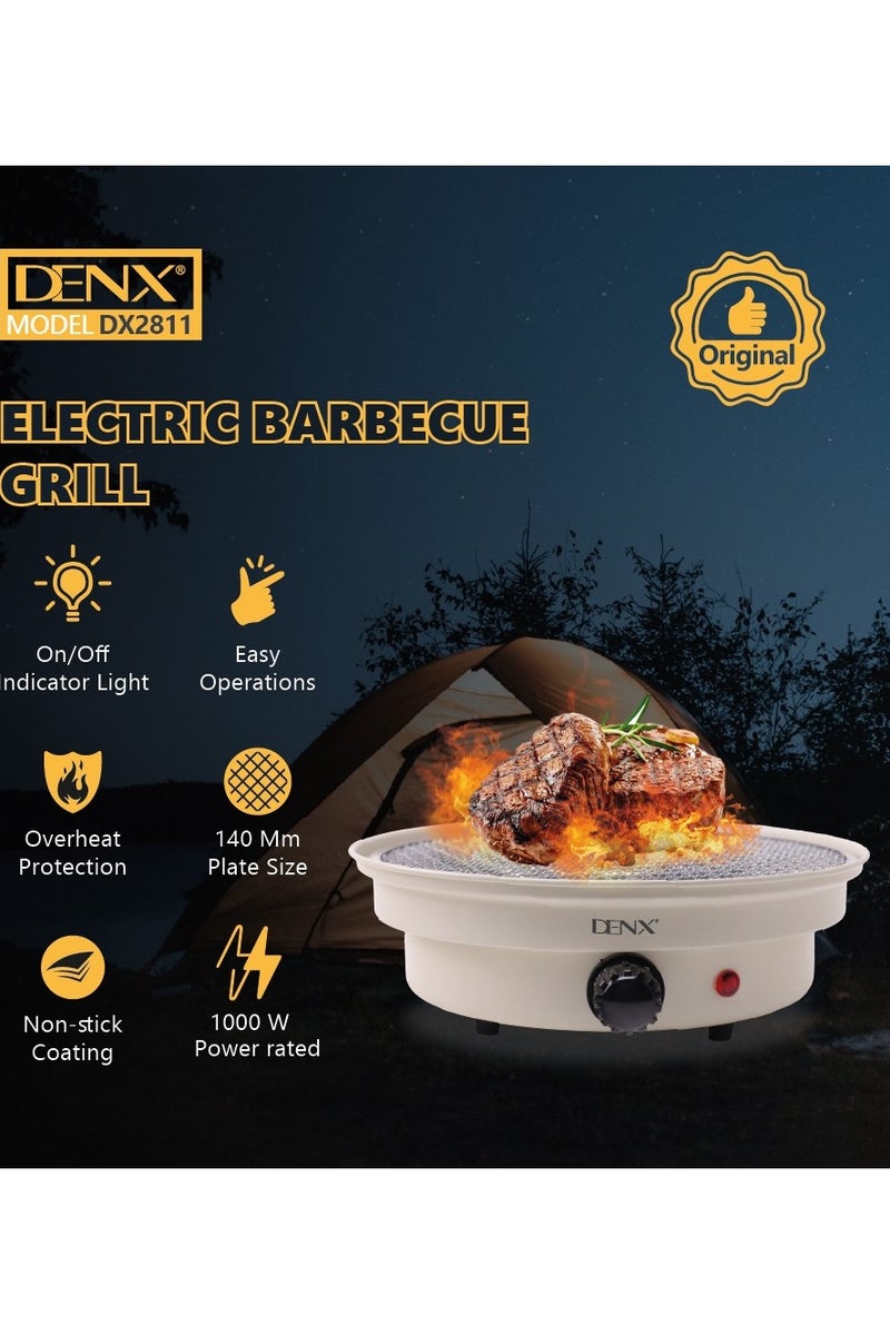 Denx Electric Grill - Smokeless indoor barbecue grill with non-stick surface, high-efficiency heating, and easy cleaning - Image 5
