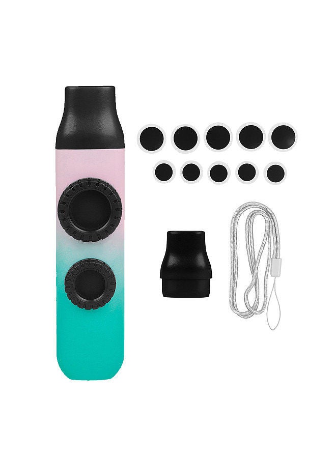Generic Flute Double Flute Hole Kazoo Dual Flute Holes Replaceable Blowing Nozzle 10pcs Membrane Musical Instrument Ukulele Guitar Partner Musical Instrument for Child Adult Beginner  - Image 1