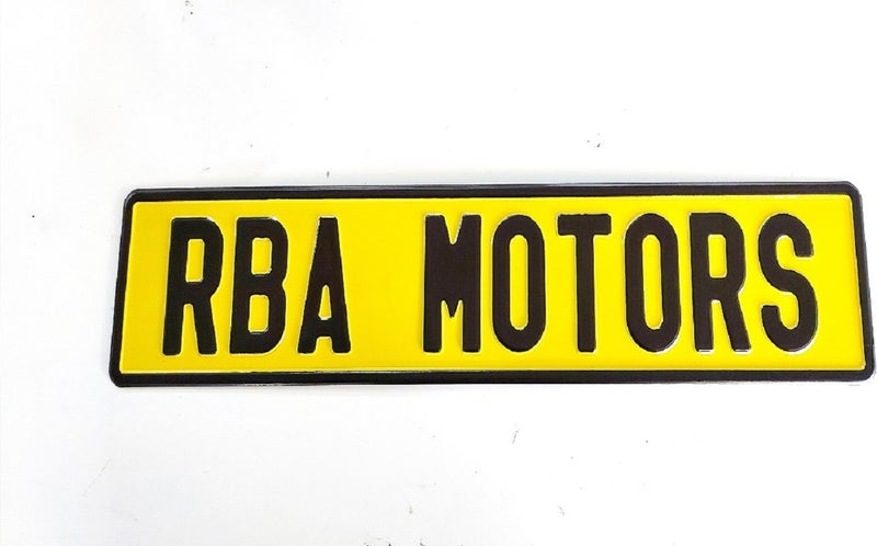 Ayz Branding Decorative Plate, Name Written Plate, Ornament Plate, Auto License Plate, Personalized Name Plate, Car License Plate