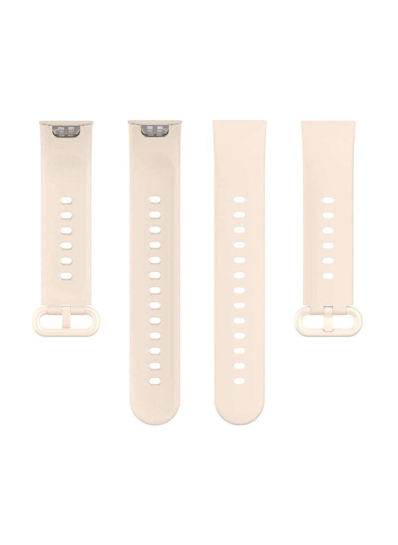 Generic Straps Compatible with Redmi Watch 2 Lite Watch Xiaomi Mi Watch 2 Lite Soft Silicone Band for Men, Women,Beige  - Image 4