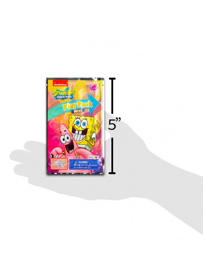 Viacom Spongebob Squarepants Mini Party Favors Set for Kids - Bundle with 24 Mini Spongebob Grab n Go Play Packs with Coloring Pages, Stickers and More (Spongebob Birthday Party Supplies) - Image 4