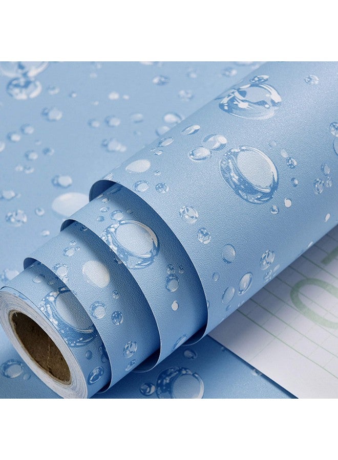 Wolpin Wall Stickers Wallpaper Decal (45 x 300 cm) DIY PVC Self-Adhesive Bubbles, Kids Room, Lamination Paper, Office, Home Decorative, Water Blue Decorative Wallpaper - Image 1