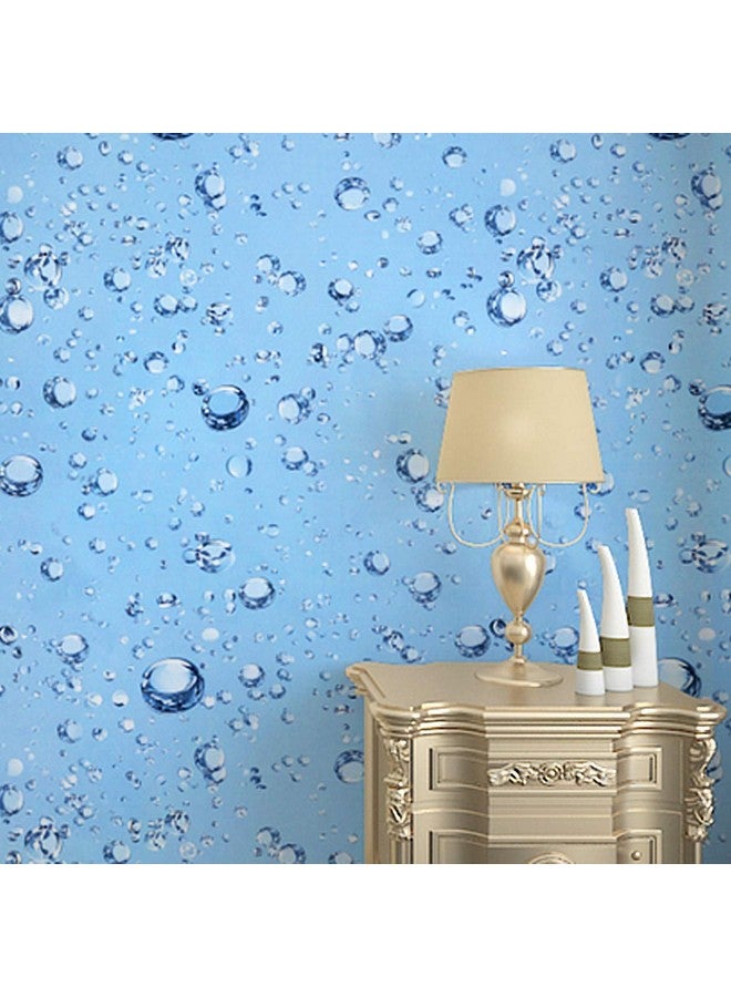 Wolpin Wall Stickers Wallpaper Decal (45 x 300 cm) DIY PVC Self-Adhesive Bubbles, Kids Room, Lamination Paper, Office, Home Decorative, Water Blue Decorative Wallpaper - Image 2