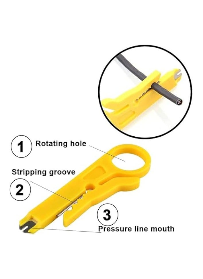 بروماس أداة تجعيد كابل الأسلاك RJ45 RJ11 RJ12 باللون الأخضر  - Image 3