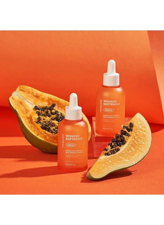 Eunyul Vita Balance Wonder Softening Serum 50Ml / 1.69 Fl. Oz. Papaya Vita Formula With Tropical Fruits/Softening & Refreshing Korean Skincare  - Image 5