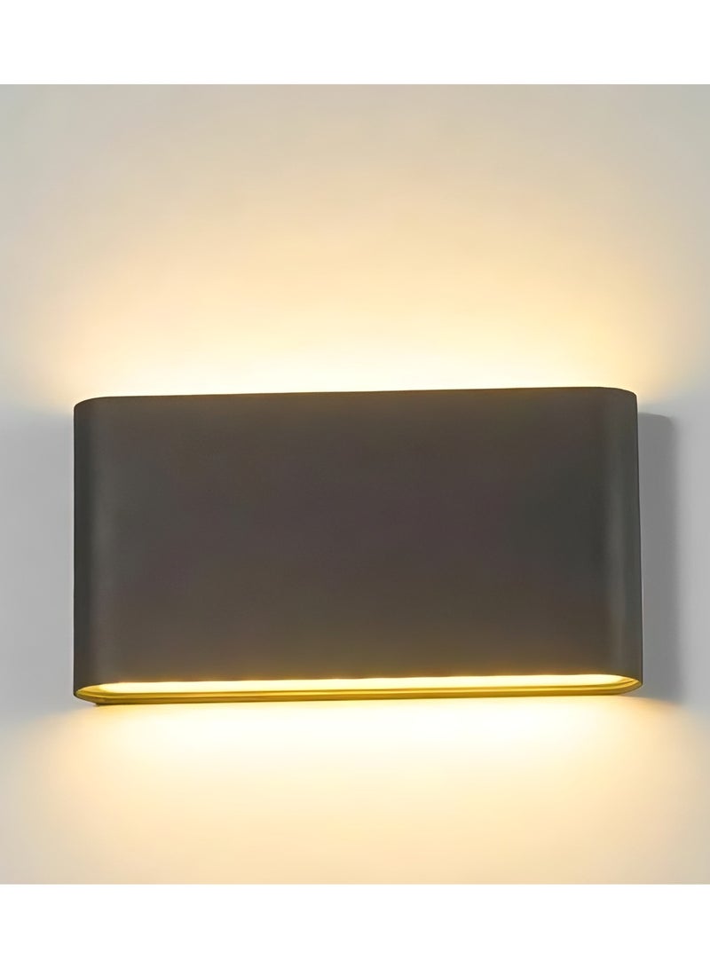 Next Life Modern 12W LED Outdoor Wall Light, IP65 Up and Down Outdoor Garden Wall Lamp - Image 1