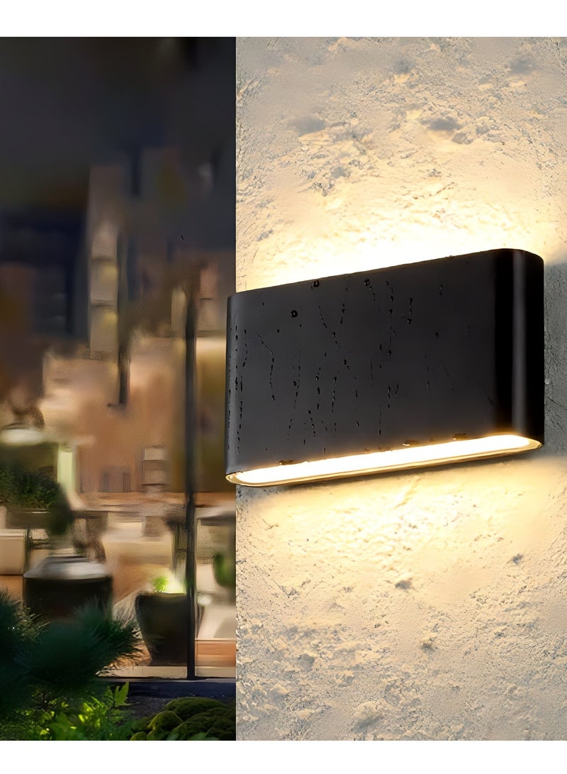 Next Life Modern 12W LED Outdoor Wall Light, IP65 Up and Down Outdoor Garden Wall Lamp - Image 4