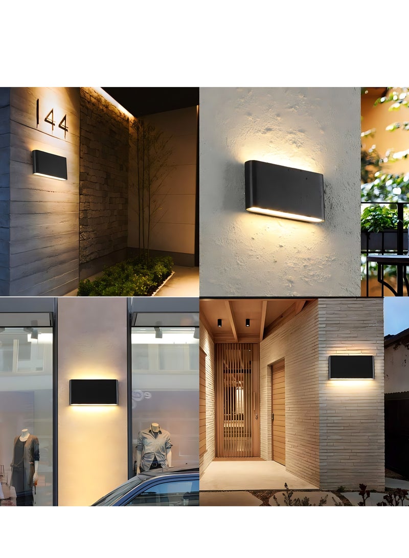 Next Life Modern 12W LED Outdoor Wall Light, IP65 Up and Down Outdoor Garden Wall Lamp - Image 5