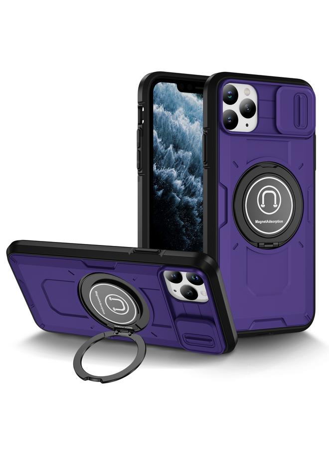 Zaboon Case For iPhone 11 Pro Sliding Camshield TPU Hybrid PC Magnetic Holder Phone Case - Image 1
