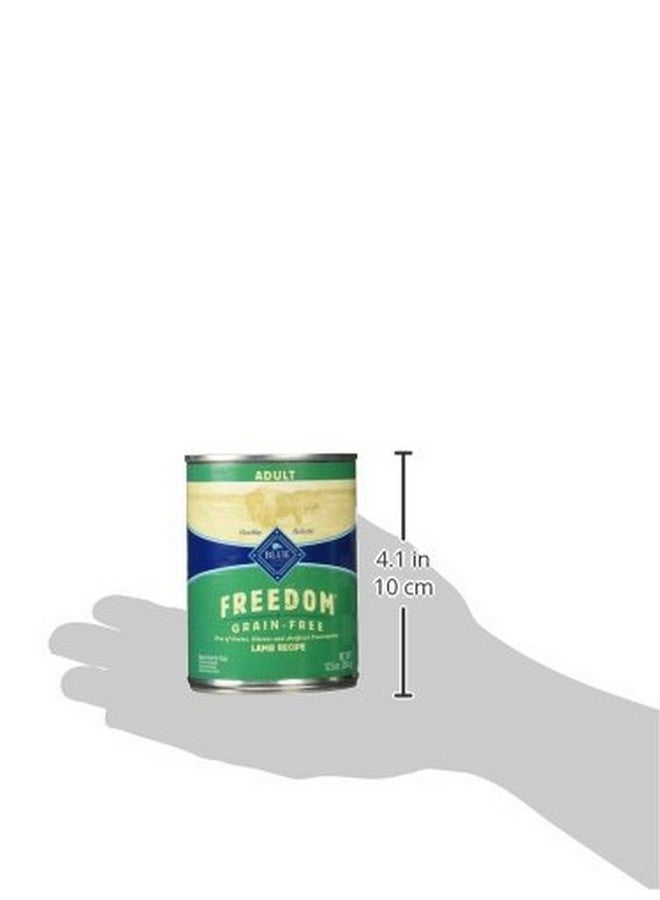 بلو بافلو طعام الكلاب الرطب "بلو بافالو فريدوم" الخالي من الحبوب، خالٍ من الغلوتين والمواد الحافظة الاصطناعية، مصنوع من مكونات طبيعية، بنكهة لحم الضأن، علب سعة ١٢.٥ أونصة (١٢ عبوة) - Image 3