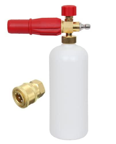 Generic Nirali Heavy Duty brass Foam Cannon Snow Lance With 14 Adapterconnector Car Washing Foam Gun Bottle  - Image 1