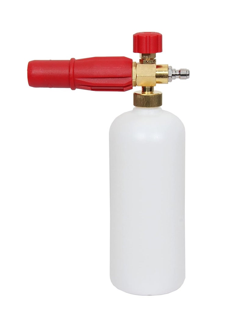Generic Nirali Heavy Duty brass Foam Cannon Snow Lance With 14 Adapterconnector Car Washing Foam Gun Bottle  - Image 2