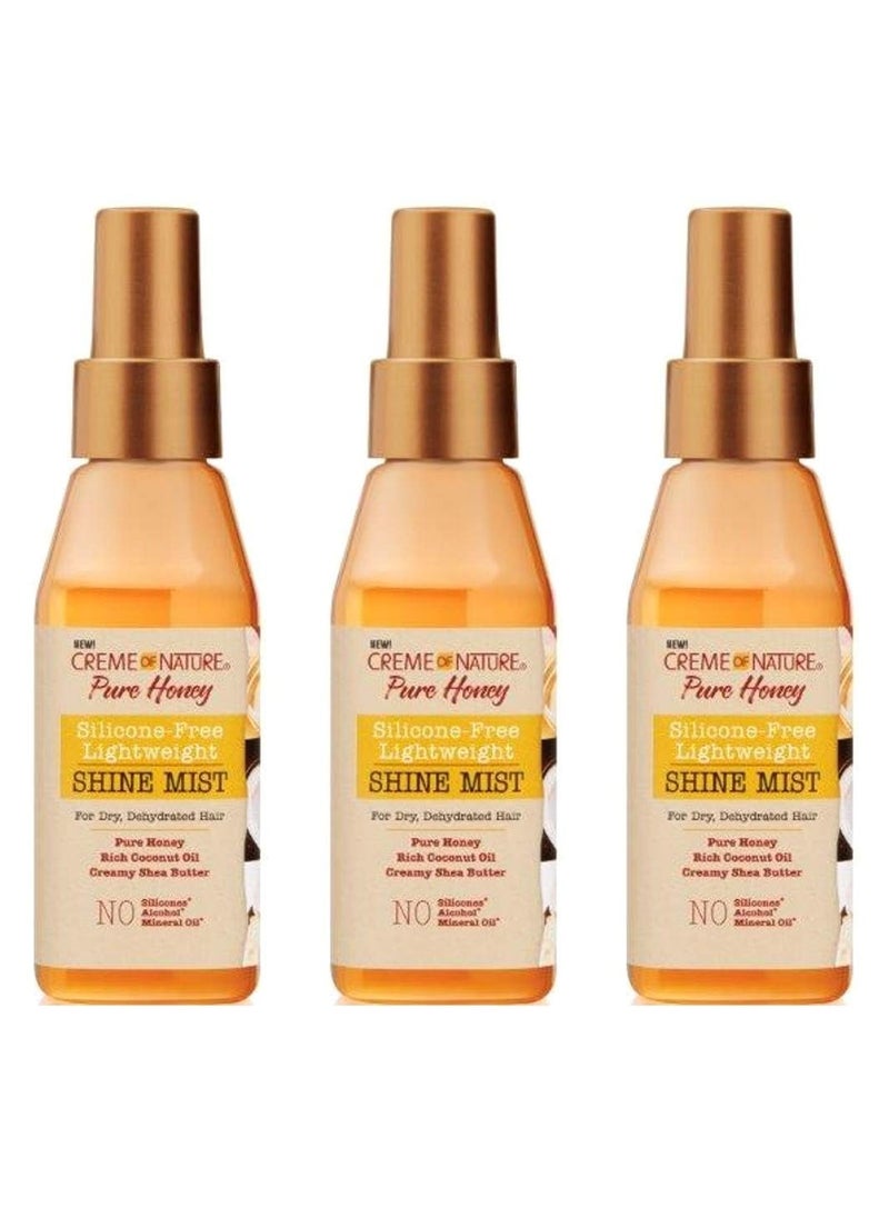Creme of Nature Creme Of Nature Pure Honey Shine Mist 4 Ounce 118ml Pack of 3 