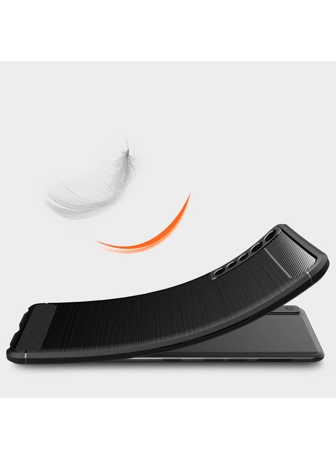 S-TOP Case For LG Stylo 7 4G Brushed Texture Carbon Fiber TPU Case - Image 5