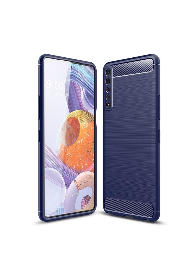 S-TOP Case For LG Stylo 7 4G Brushed Texture Carbon Fiber TPU Case - Image 1