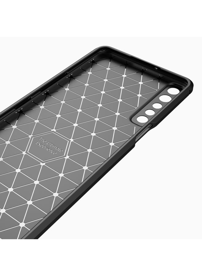 S-TOP Case For LG Stylo 7 4G Brushed Texture Carbon Fiber TPU Case - Image 3