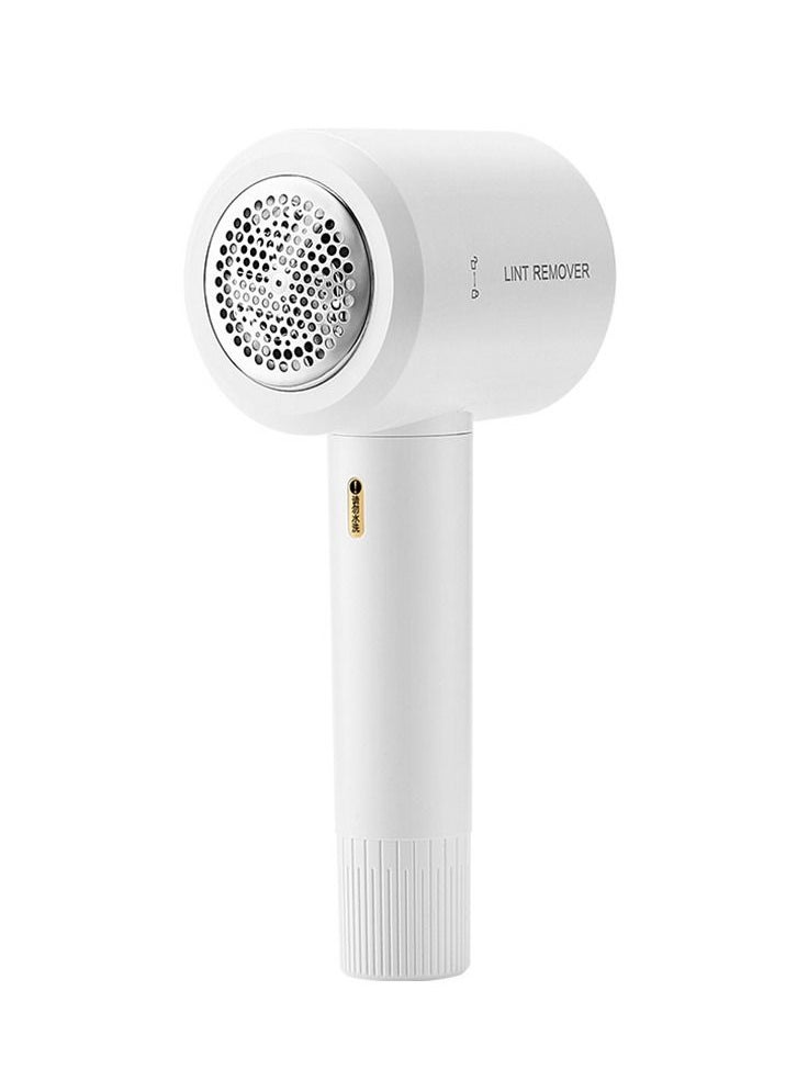 MileMelo Electric Fabric Shaver-Lint Remover Rechargeable, Electric Portable Sweater Defuzzer White  - Image 1