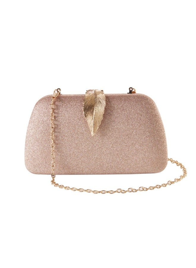 Women's Sparkling Evening Bag with Detachable Chain, Clutch Purse for Wedding Prom Party - Image 1