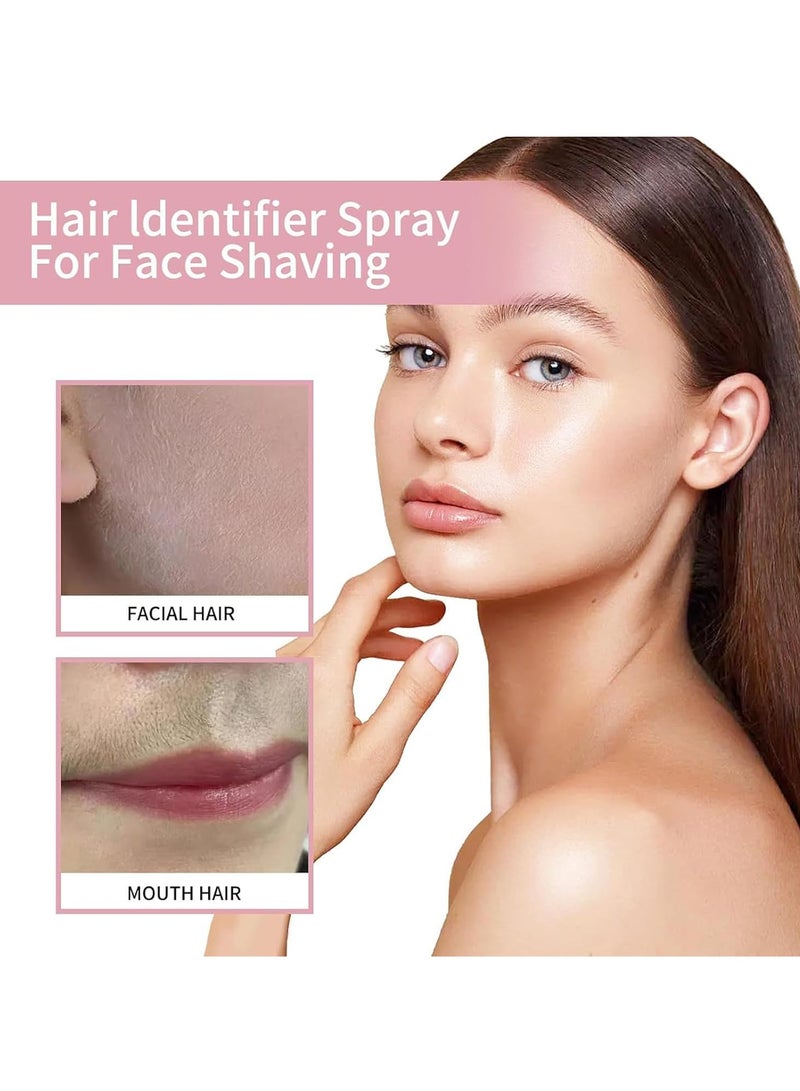 evvoli رذاذ تحديد الشعر لحلاقة الوجه، رذاذ تحديد الشعر لجسم البشرة مع شفرات، مجموعة رذاذ مرطب للعناية بالبشرة وتخطيط الجلد - Image 4