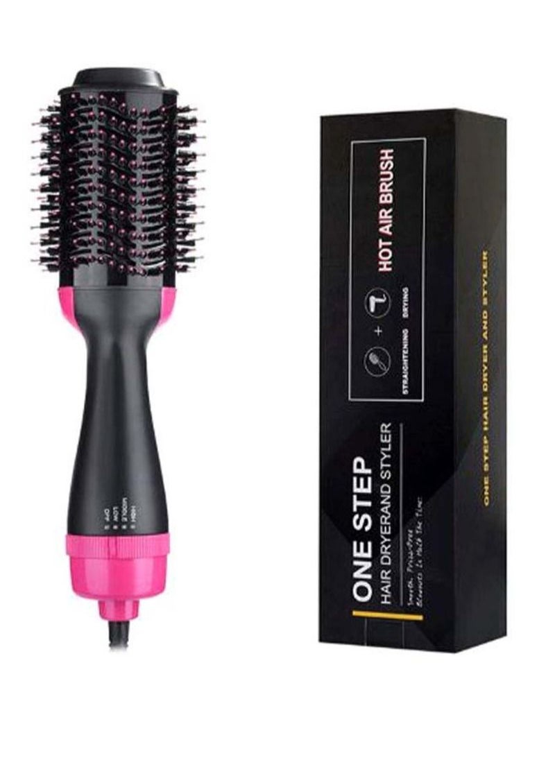 One Step One Step Electric Hair Dryer And Styler Brush Black/Pink  - Image 1