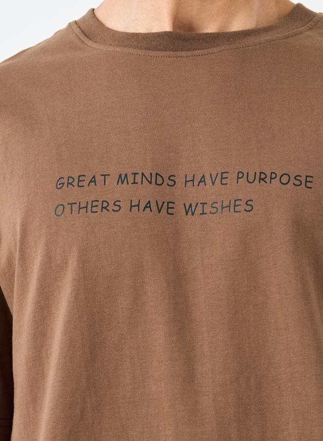 Styli Men Oversized Minimal Printed T-Shirt - Image 3