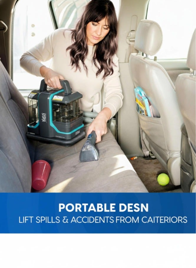 Winning Star Portable Carpet & Upholstery Spot Cleaner Machine, 11Kpa Power Suction with Versatile Tools,  2 in 1 Upholstery Cleaner Steam Cleaner for Pets, Car - Image 4