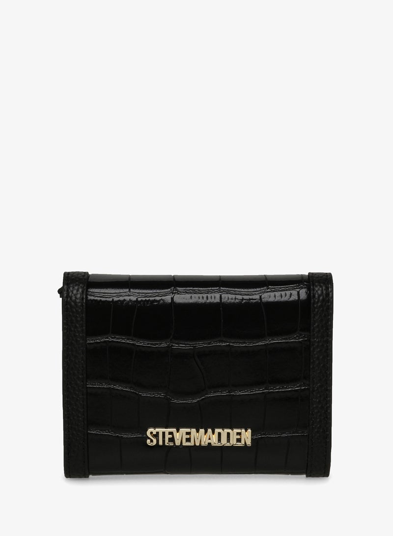 STEVE MADDEN Croco Pebble PU Trifold Wallet - Image 2