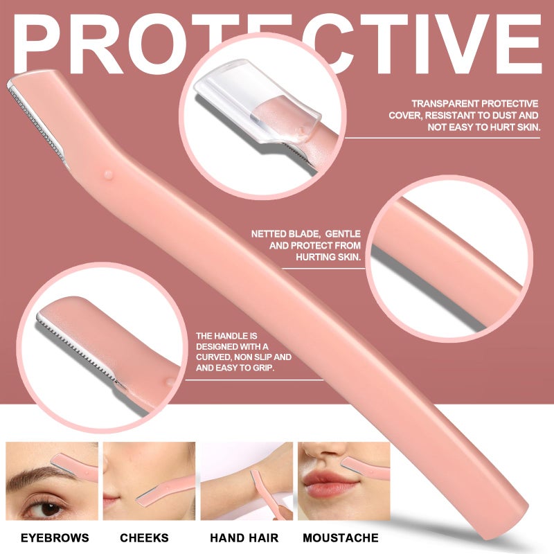 FANDAMEI Eyebrow Kit with Leather Case - Eyebrow Scissors, Tweezers, Razor, Brush for Women & Men - Facial Hair & Ingrown Hair Removal - Image 5