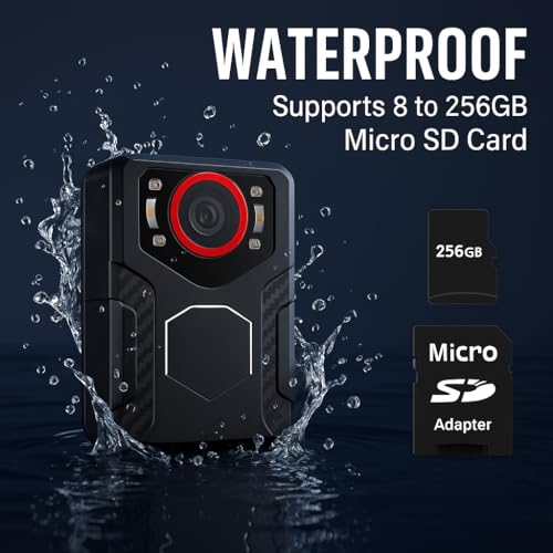 FREDI HD PLUS 1080P Body Worn Camera for Security Guard Police & Office Use | Wearable Camera with Audio | No WiFi Needed | Clip-On Portable Recorder | 256GB Support | Loop Recording Device - Image 5