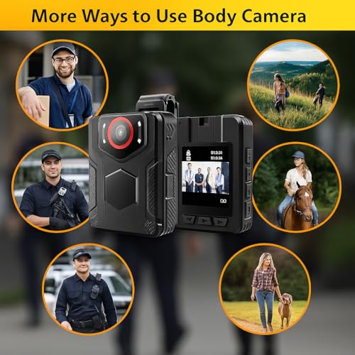 FREDI HD PLUS 1080P Body Worn Camera for Security Guard Police & Office Use | Wearable Camera with Audio | No WiFi Needed | Clip-On Portable Recorder | 256GB Support | Loop Recording Device - Image 4