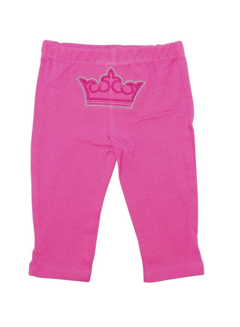 Bambimici Baby Pink Printed Short Sleeve with Pyjama 3-Piece - Image 5