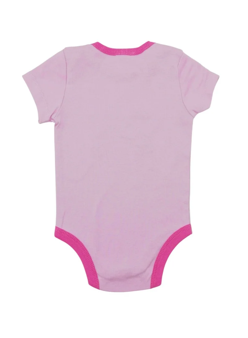 بمبىمىشى Bambimici Baby Pink Printed Short Sleeve with Pyjama 3-Piece
