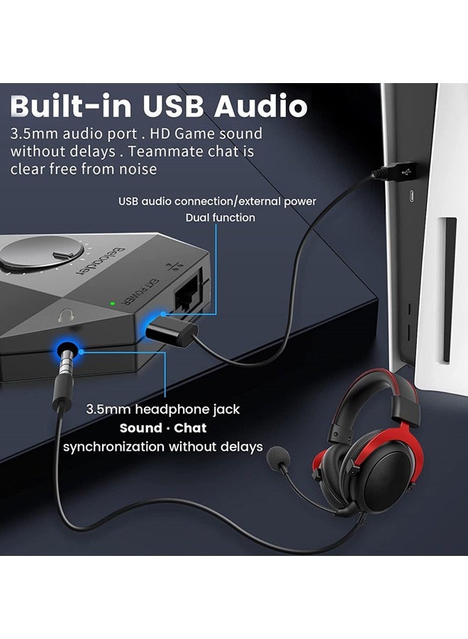 Beloader Adapter to Keyboard and Mouse for PS5 All Games with Multiple Marco Assist for Cronus,XIM,RESNOW,Titan,USB/BT Gamepads.PS5 Adapter with Network Port and Volume Adjustment Function - Image 5