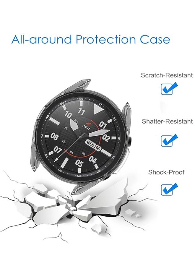 CHENYA Samsung Galaxy Watch 3/41mm TPU watch case Slim Plated Case Scratch Resistent Shock-Proof Cover All-Around Protective Bumper Shell For Galaxy Watch 3(Clear) - Image 4