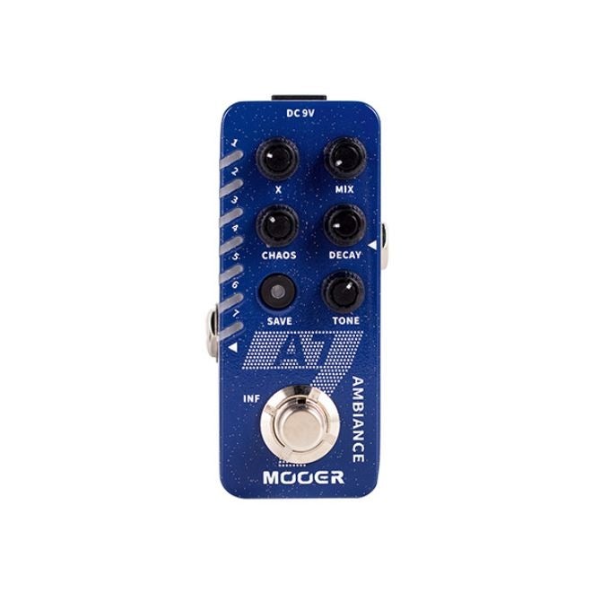 MOOER A7 Ambiance Ambient Reverb Guitar Effect Pedal, 7 Reverb Modes, Infinite Trail Function, Trail-On, Save Presets, USB Firmware  Upgrade - Image 1